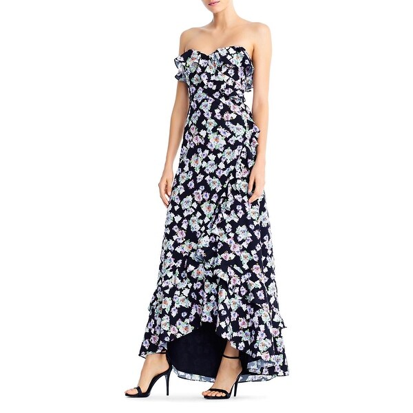 black wrap evening dress