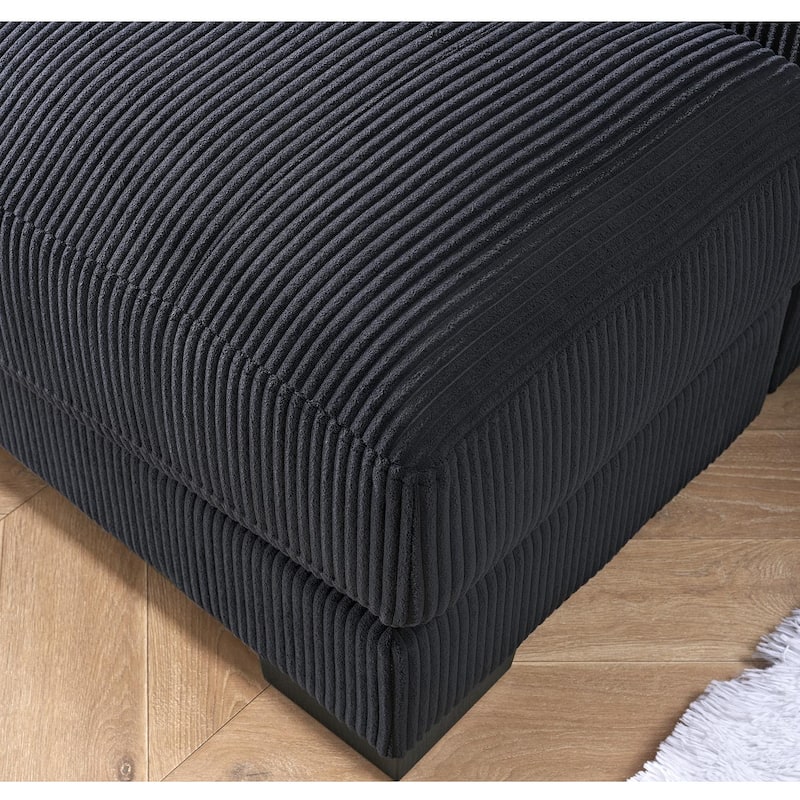 Corduroy Upholstered Chaise Lounge Living Room Chair
