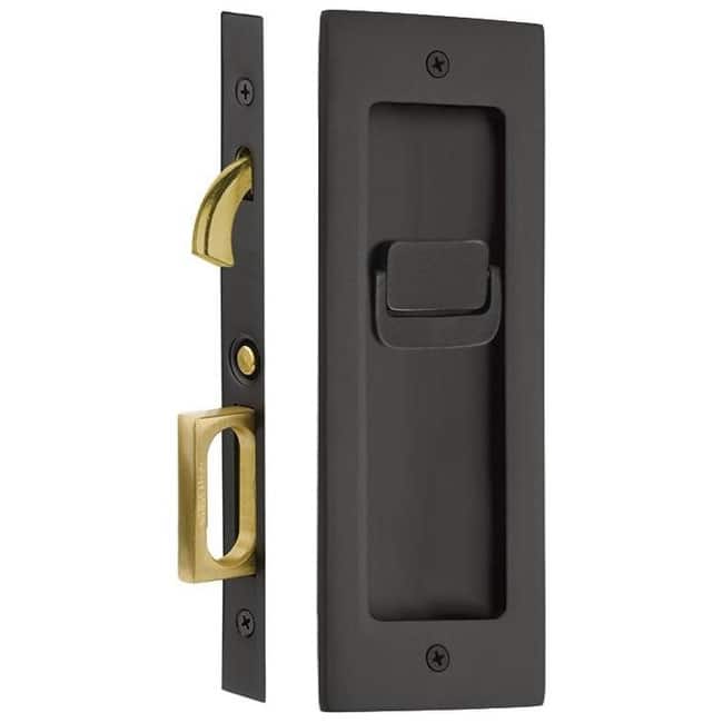 Emtek Modern Rectangular 7-1/4 Inch Privacy Mortise Pocket Door Lock