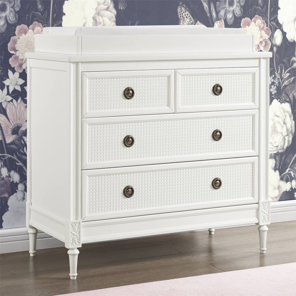 Madeline 4 Drawer Dresser with Changing Top and Interlocking Drawers - N/A