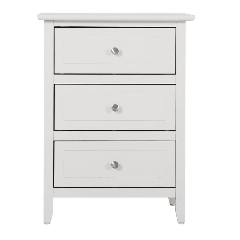 Glory Furniture Contemporary Wooden Nightstand with Drawers