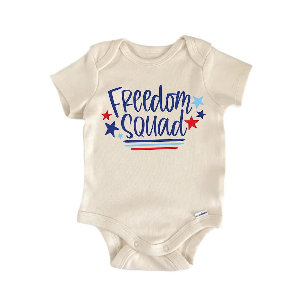 Freedom Squad July 4th Patriotic - Baby Boy Girl Clothes Bodysuit