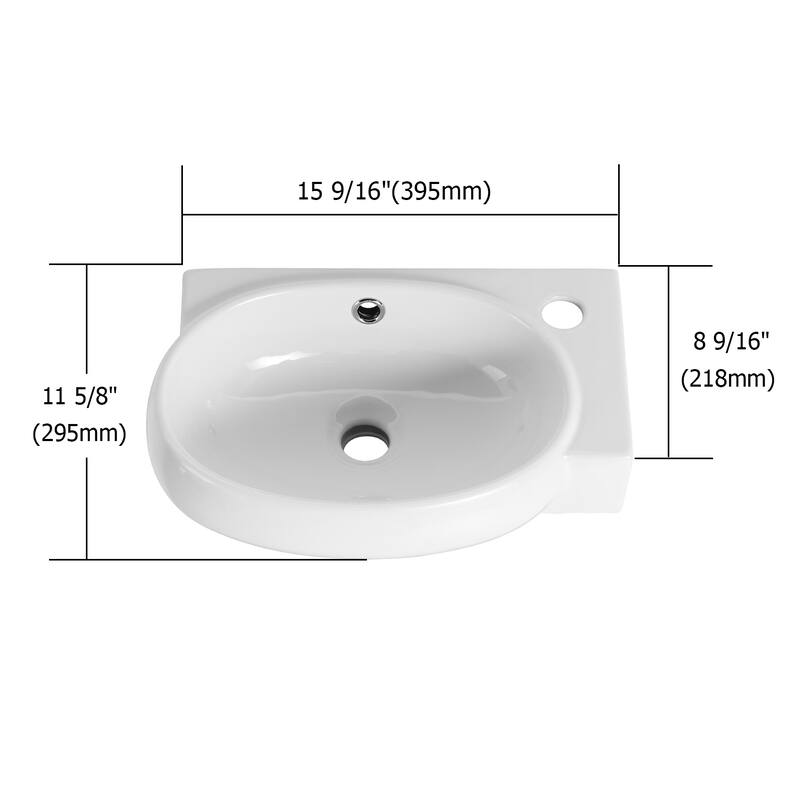 Topcraft 22-inch Wall Mount Bathroom Vanity with Sink