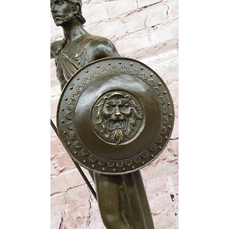 King Leonidas Greek Spartan Warrior Achilles - Bronze Hero Sculpture Statue