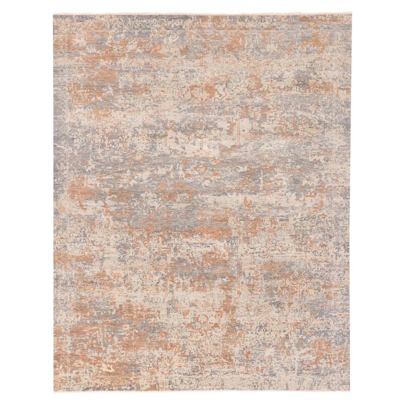 ECARPETGALLERY Hand-knotted Heritage Light Grey Wool Rug - 8'0 x 9'10