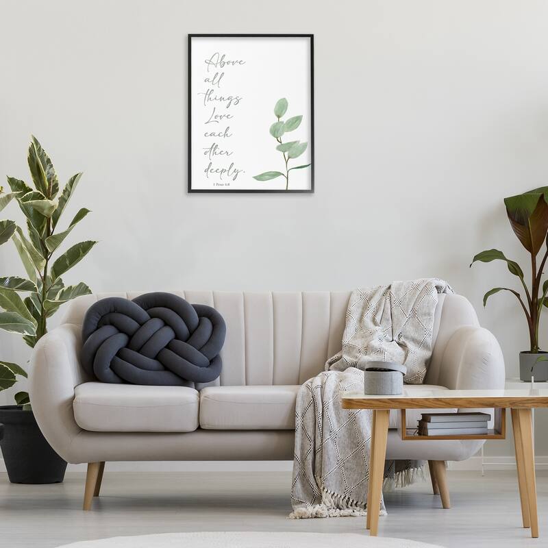 Stupell Love Each Other Deeply Framed Giclee Art Design By Lucille Price