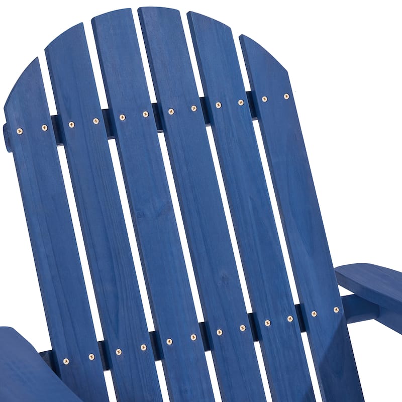 Yaheetech 2-piece Folding Adirondack Chair Solid Wood Garden Chair Weather Resistant