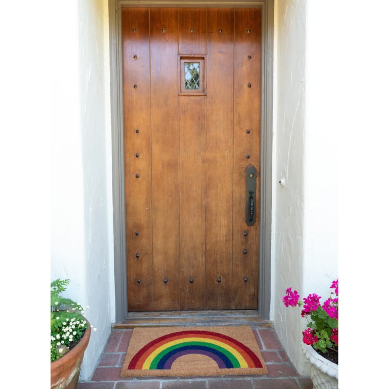 Coir Outdoor Doormat, Brown