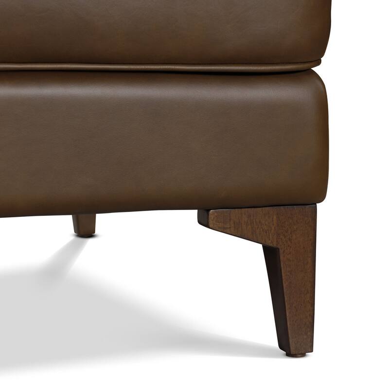 Poly & Bark Essex Genuine Italian Leather Rectangular Ottoman