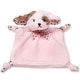 preview thumbnail 1 of 4, Bearington Baby Wee Wiggles 8" x 7" Small Pink Puppy Dog Security Blanket