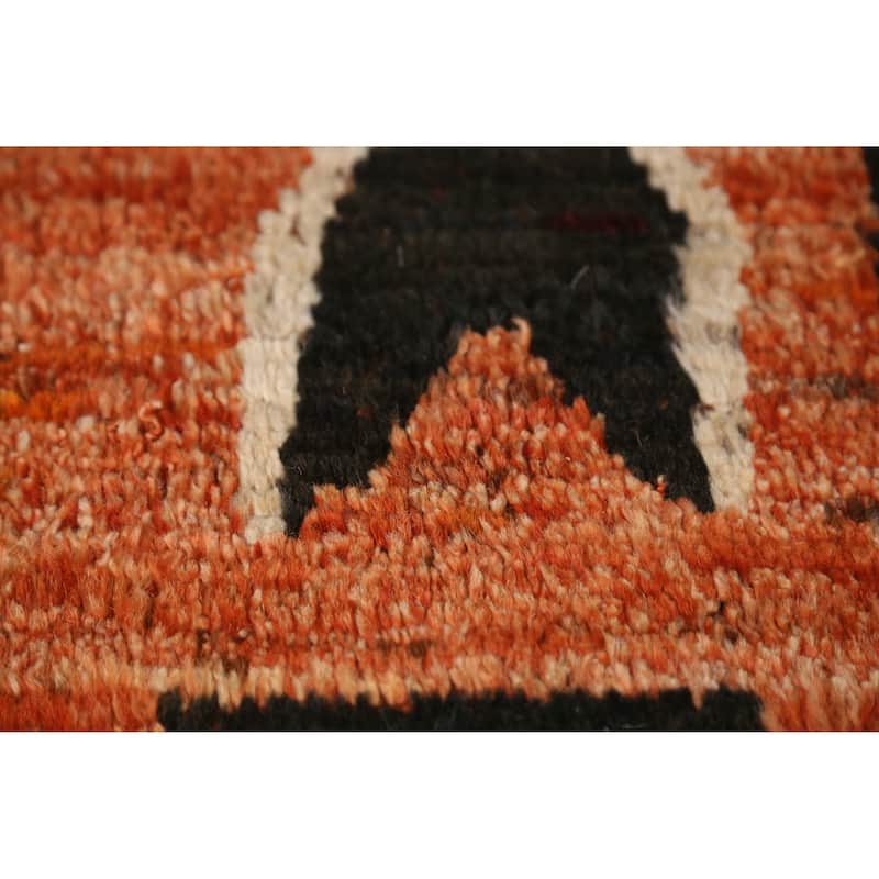 Geometric Moroccan Oriental Rug Handmade Bedroom Wool Carpet - 5'1" x 6'8"