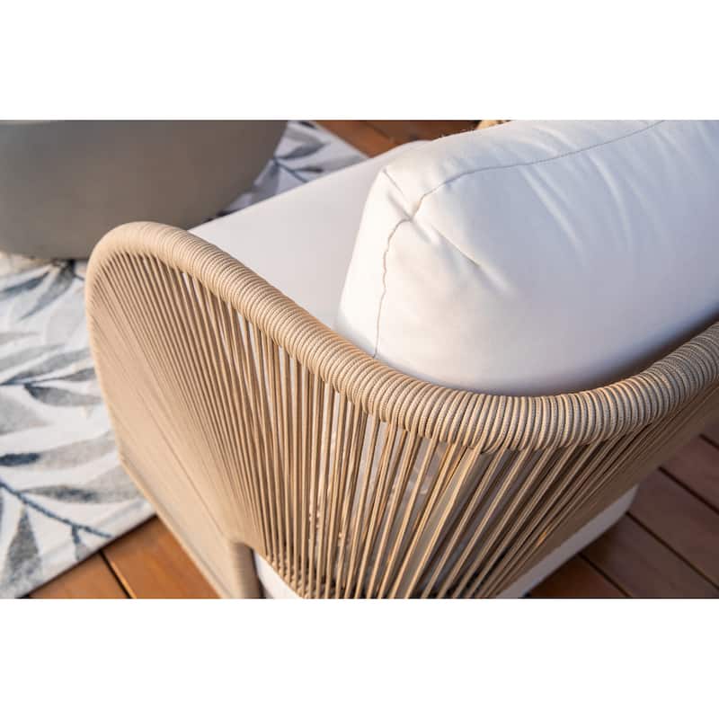 Malibu Outdoor Aluminum Swivel Chair with Sunbrella® Cushions