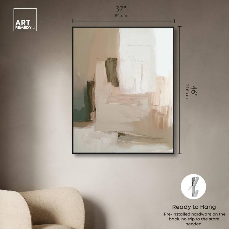 Calm in Texture Canvas by Art Remedy