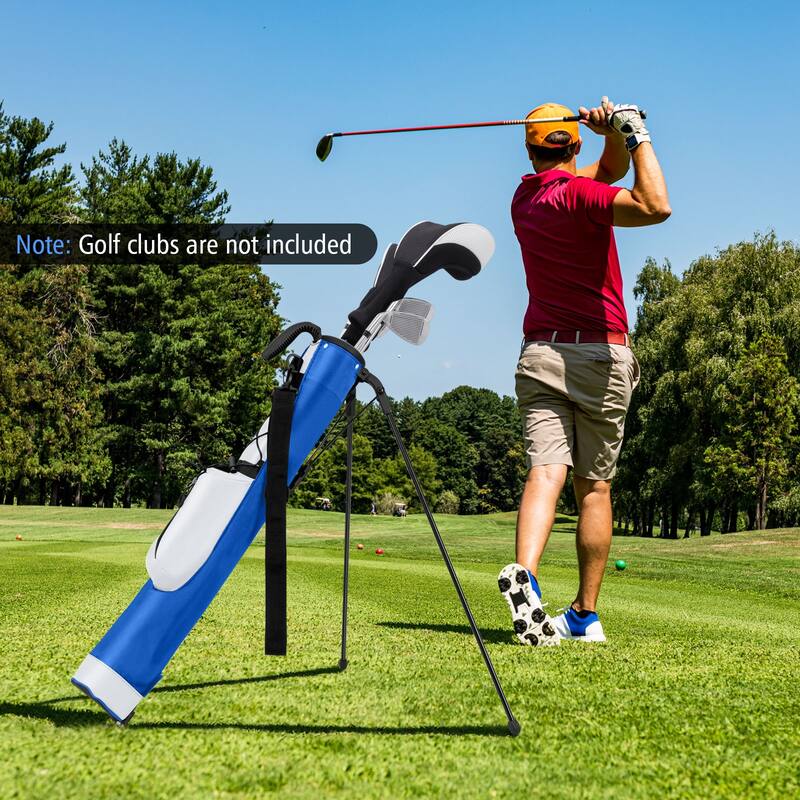Gymax Lightweight Golf Stand Bag Par 3 & Executive Courses Carry Bag