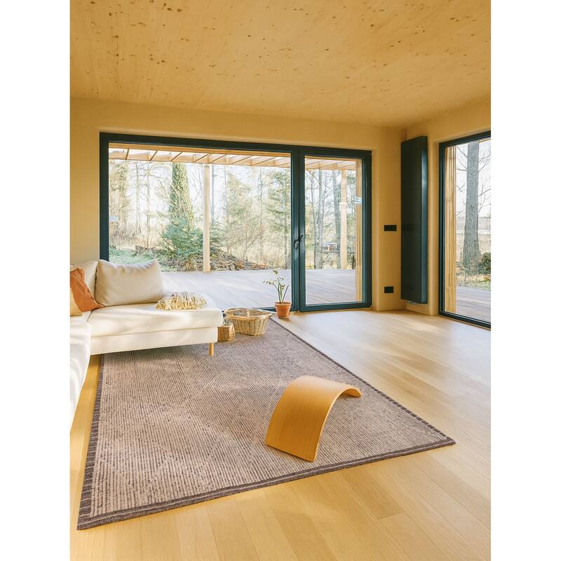 ECARPETGALLERY Hand-knotted Looma Light Grey Wool Rug - 8'3 x 10'2