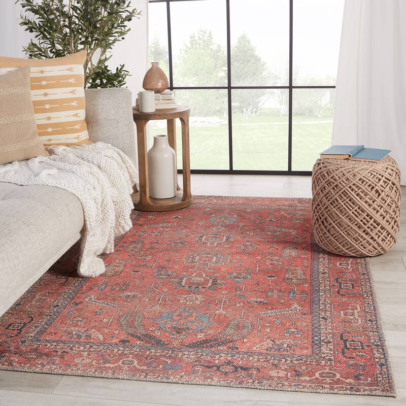 Galina Machine Washable Oriental Area Rug