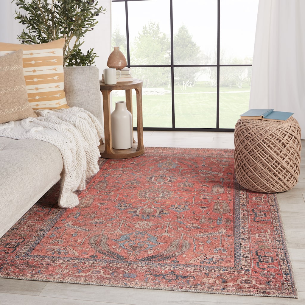 Galina Machine Washable Oriental Area Rug