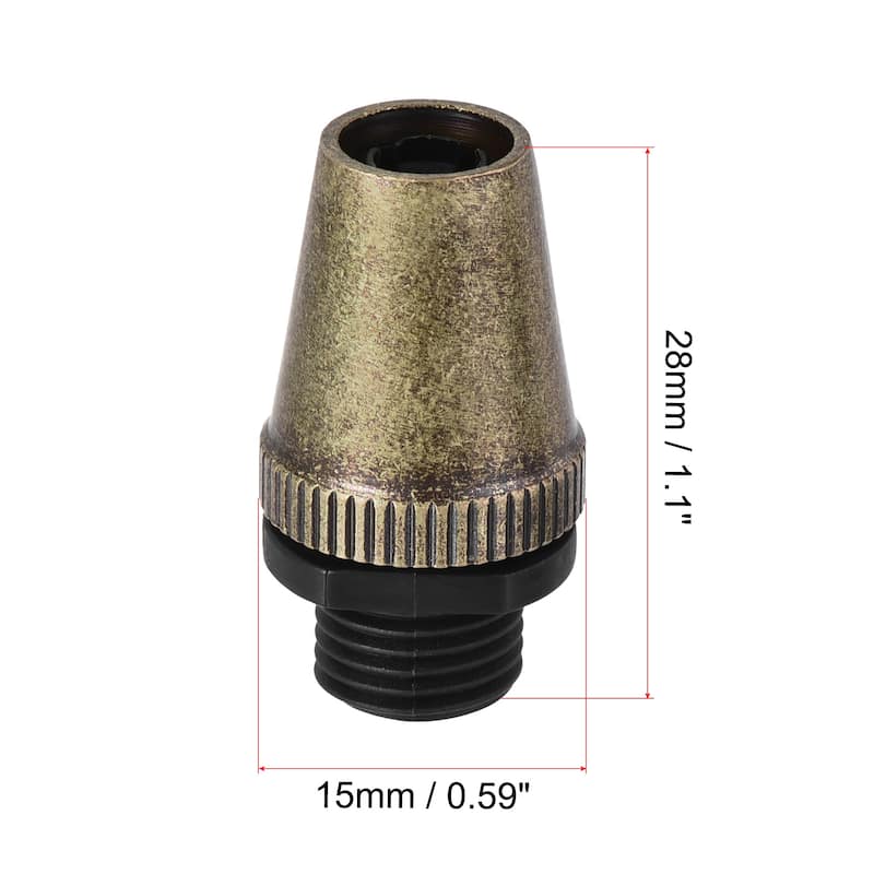 Cable Glands Strain Relief Cord Grips Metal Bronze 20Pcs for Wiring Hanging Lamp