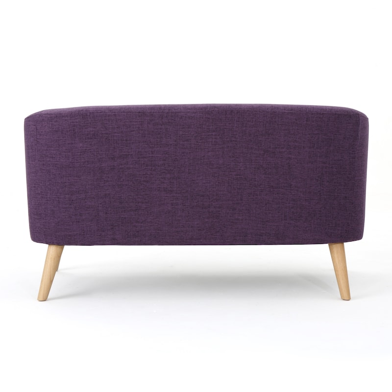 Bridie Mid-Century Fabric Loveseat by Christopher Knight Home