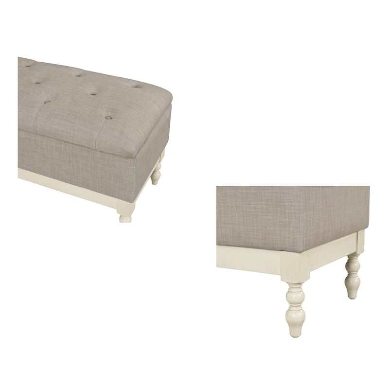 Madison Park Signature Beckett Tufted Storage Bench