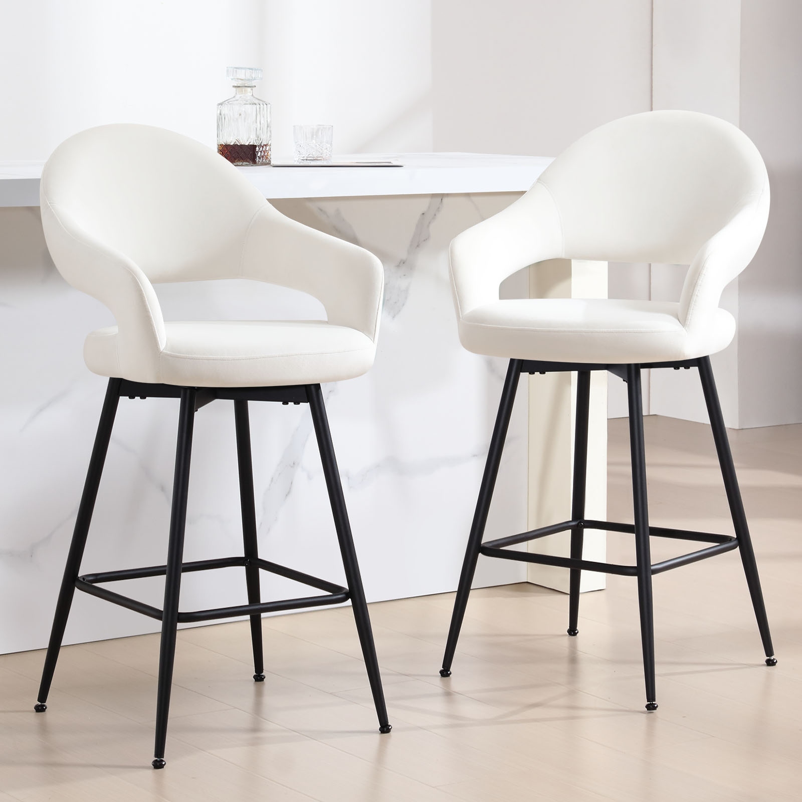 High Back Modern Contemporary Counter and Bar Stools Bed Bath Beyond