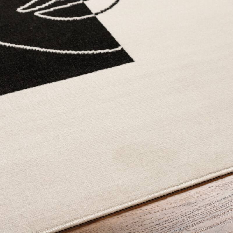 Livabliss Pisa Modern Abstract Portrait Area Rug