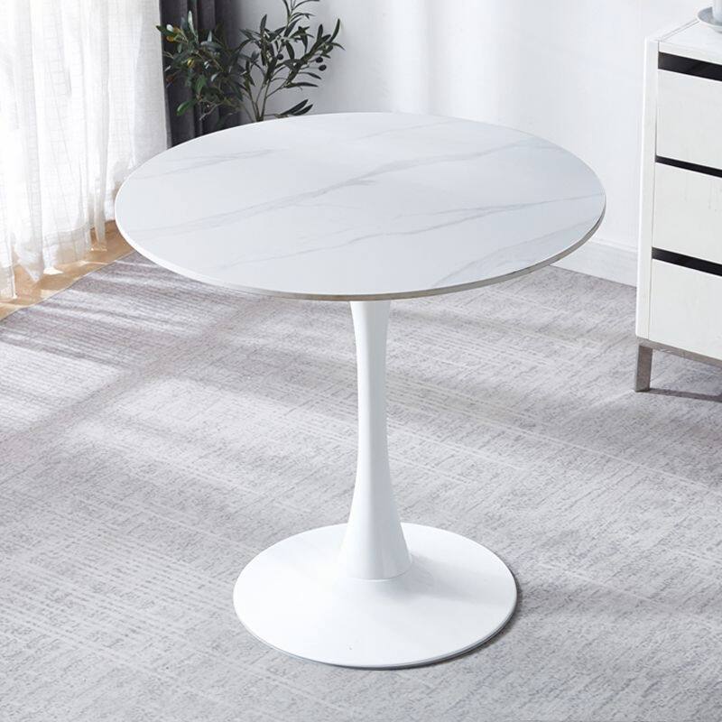 Versatile Modern Round Dining Table with Sturdy Construction and Stylish Design