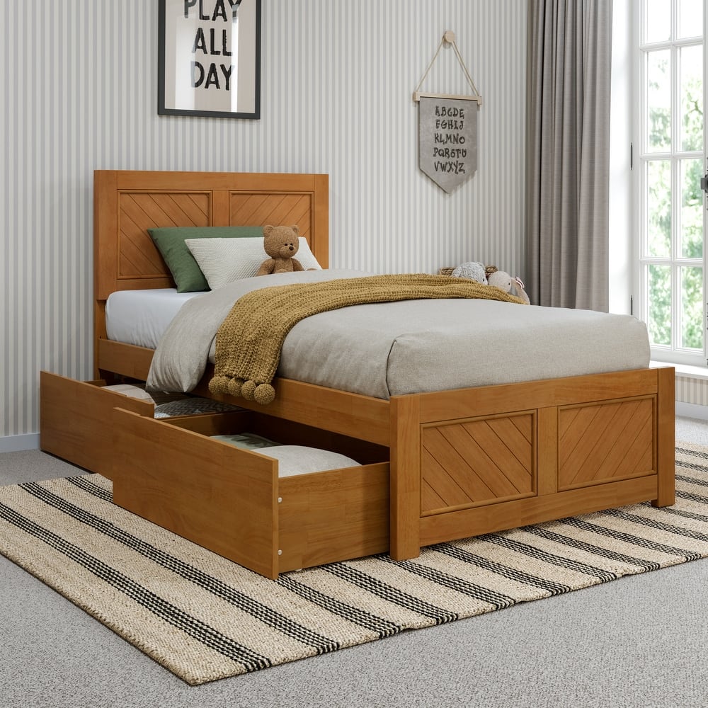 Canyon Platform Bed with Matching Footboard & Storage Drawers