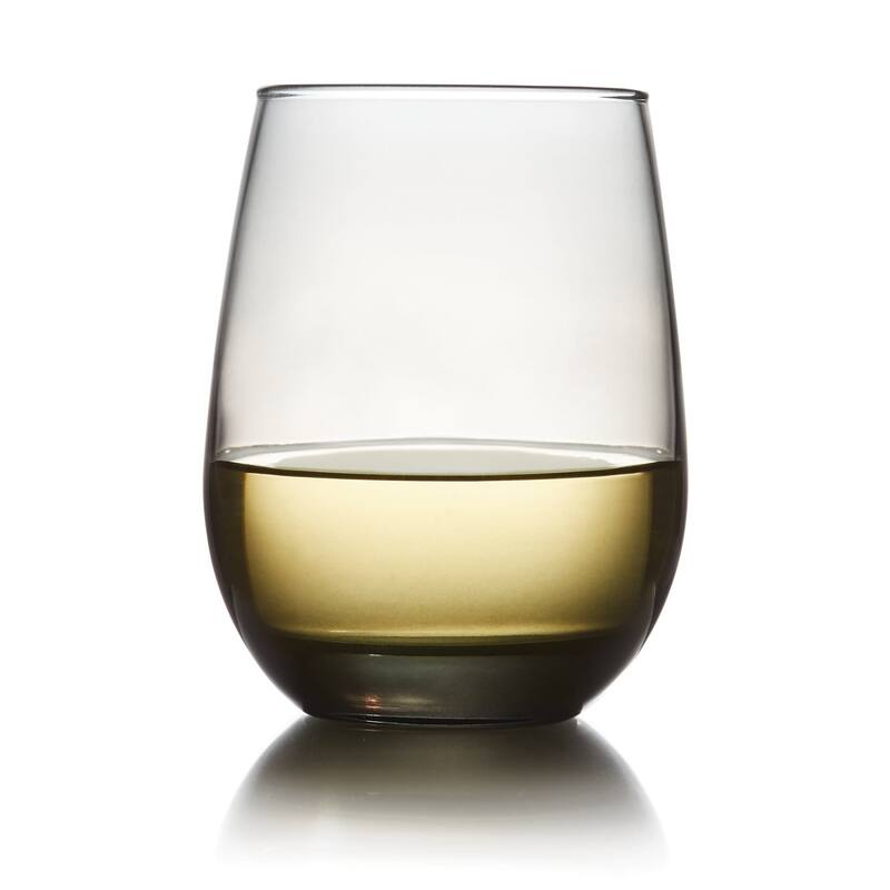 Libbey Classic Smoke All-Purpose Stemless Wine Glasses, 15.25-ounce, Set of 6 - Set of 6