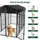preview thumbnail 8 of 8, GARPROVM Heavy Duty Large Outdoor Dog Kennel Pet Playpen, 8.2 x 4 x 5.4 Ft