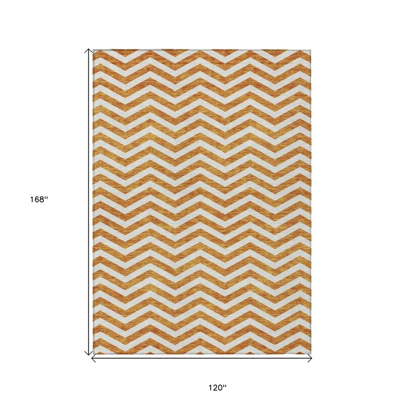 HomeRoots Chevron Transitional Rectangle Outdoor Rug