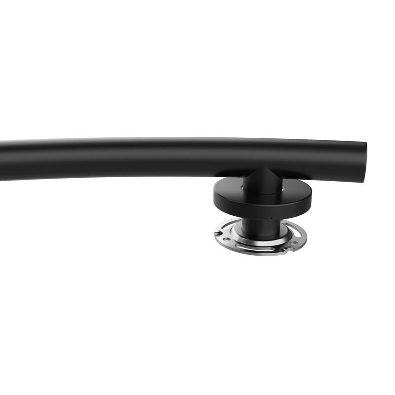 Keeney Wave Designer Grab Bar 1.25 Dia x 24 in., Matte Black