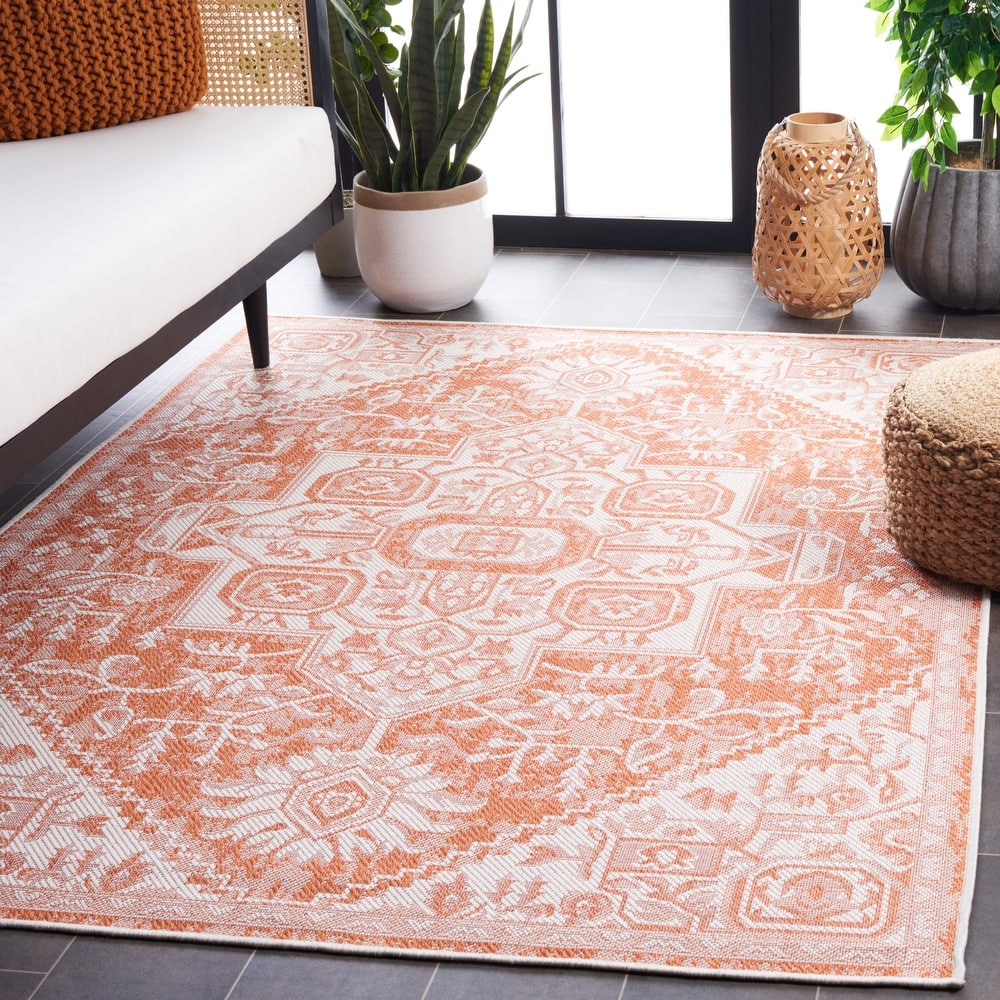 SAFAVIEH Bermuda Fazilet Geometric Indoor/Outdoor Waterproof Rug