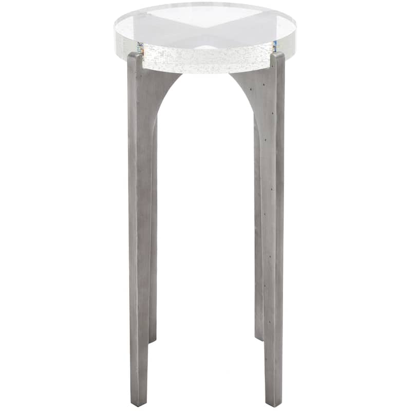 SAFAVIEH Couture Tawny Rd Bubble Glass Accent Table - 13 IN W x 13 IN D x 25 IN H