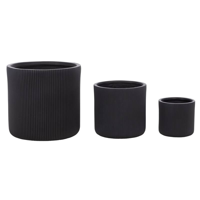 SAFAVIEH Outdoor Living Carolina Planter Pot (Set of 3) - 18"W x 18"D x 18"H