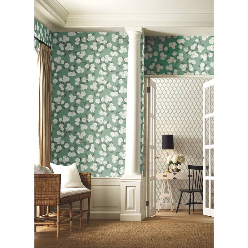Rifle Paper Co.Hydrangea Jade Wallpaper