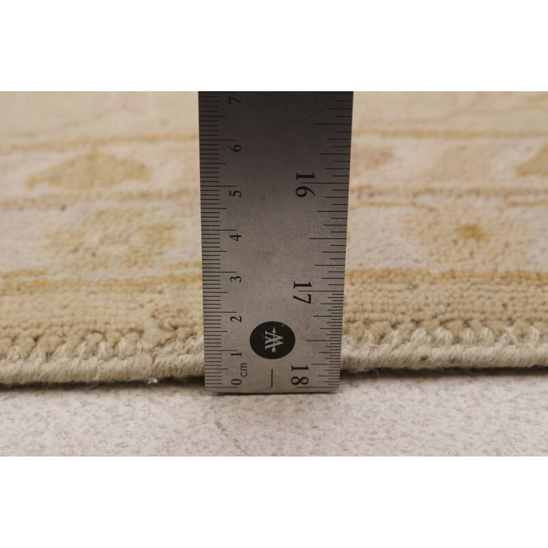 ECARPETGALLERY Hand-knotted Peshawar Oushak Khaki Wool Rug - 8'0 x 9'8