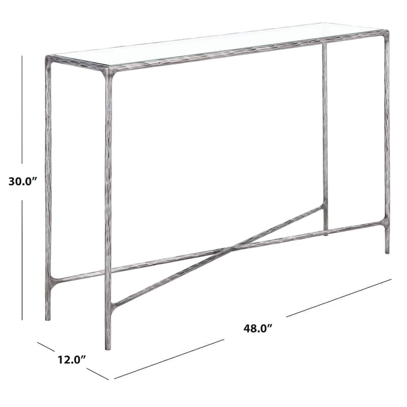 SAFAVIEH Couture Dorotea Forged Metal Rectangle Console Table - 48" W x 12" L x 30" H - 48"W x 12"D x 30"H