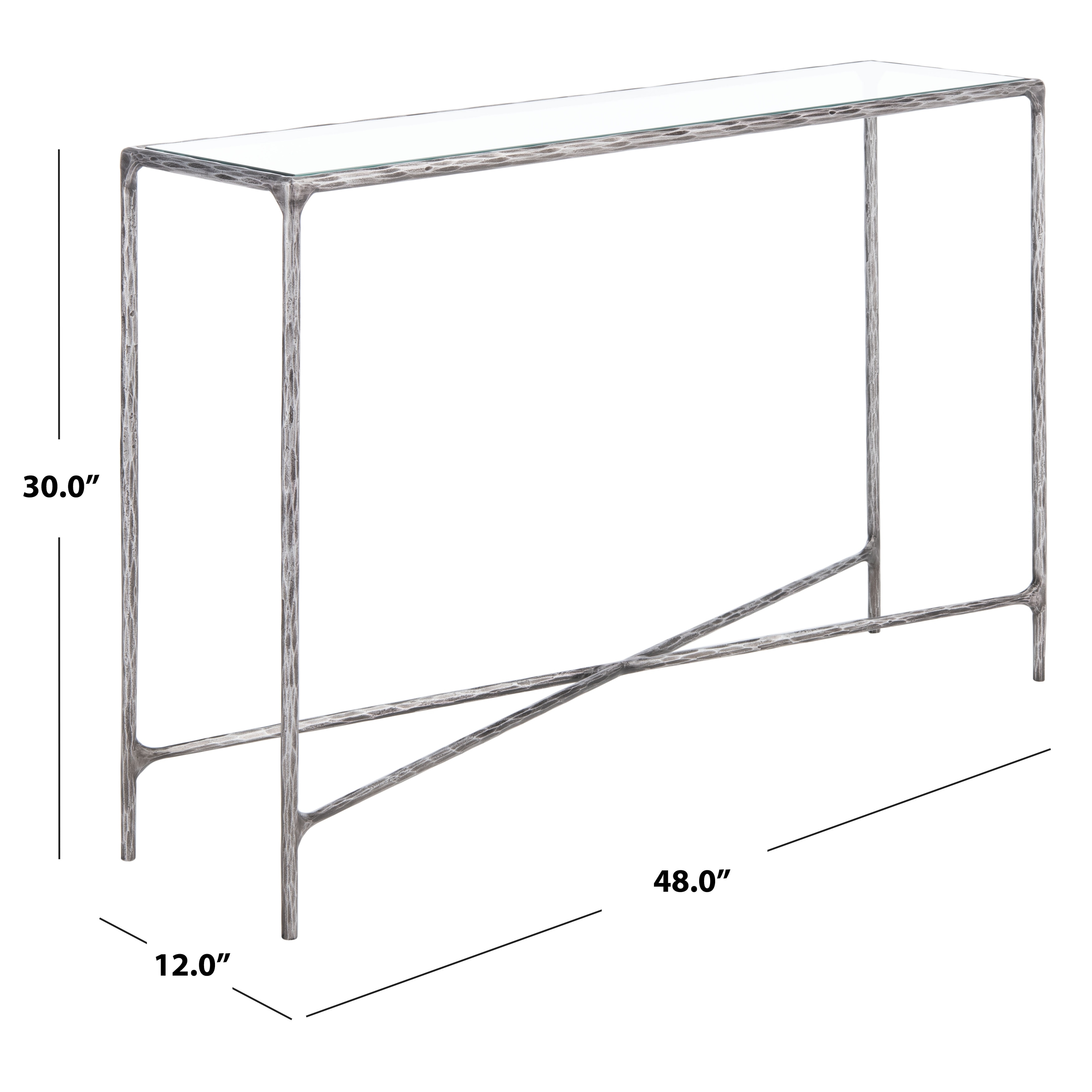 Thin Metal rectangular console table CS5120