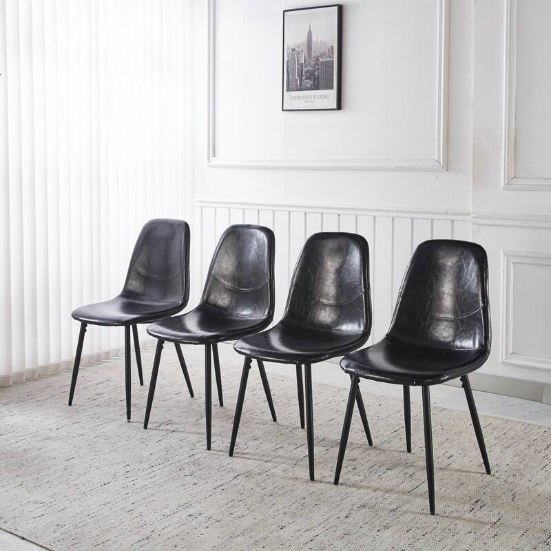 Modern Dining Chair with Durable Design, Easy-Clean Surface and Simple Assembly for Kitchen or Office