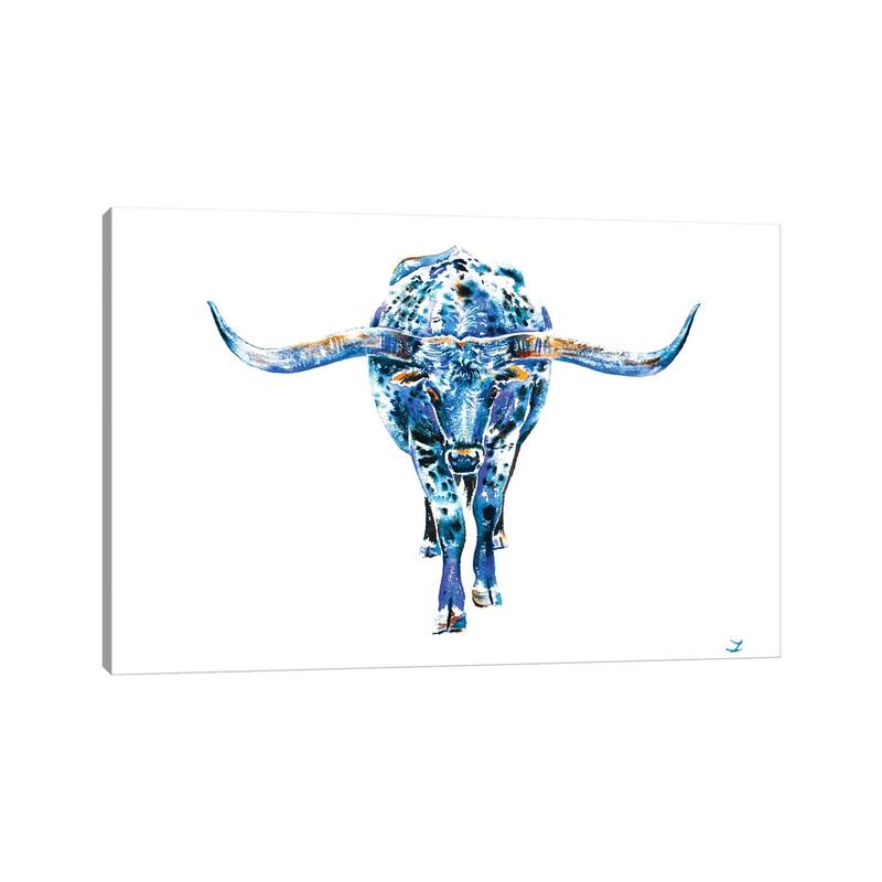 iCanvas "Texas Longhorn" by Zaira Dzhaubaeva Canvas Print