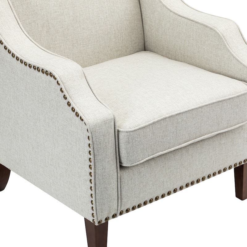 Lucretius Armchair with Nailhead Trim Set of 2 by HULALA HOME