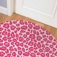 preview thumbnail 38 of 39, CHEETAH CANDY Indoor Floor Mat By Kavka Designs 5'X5' - Pink
