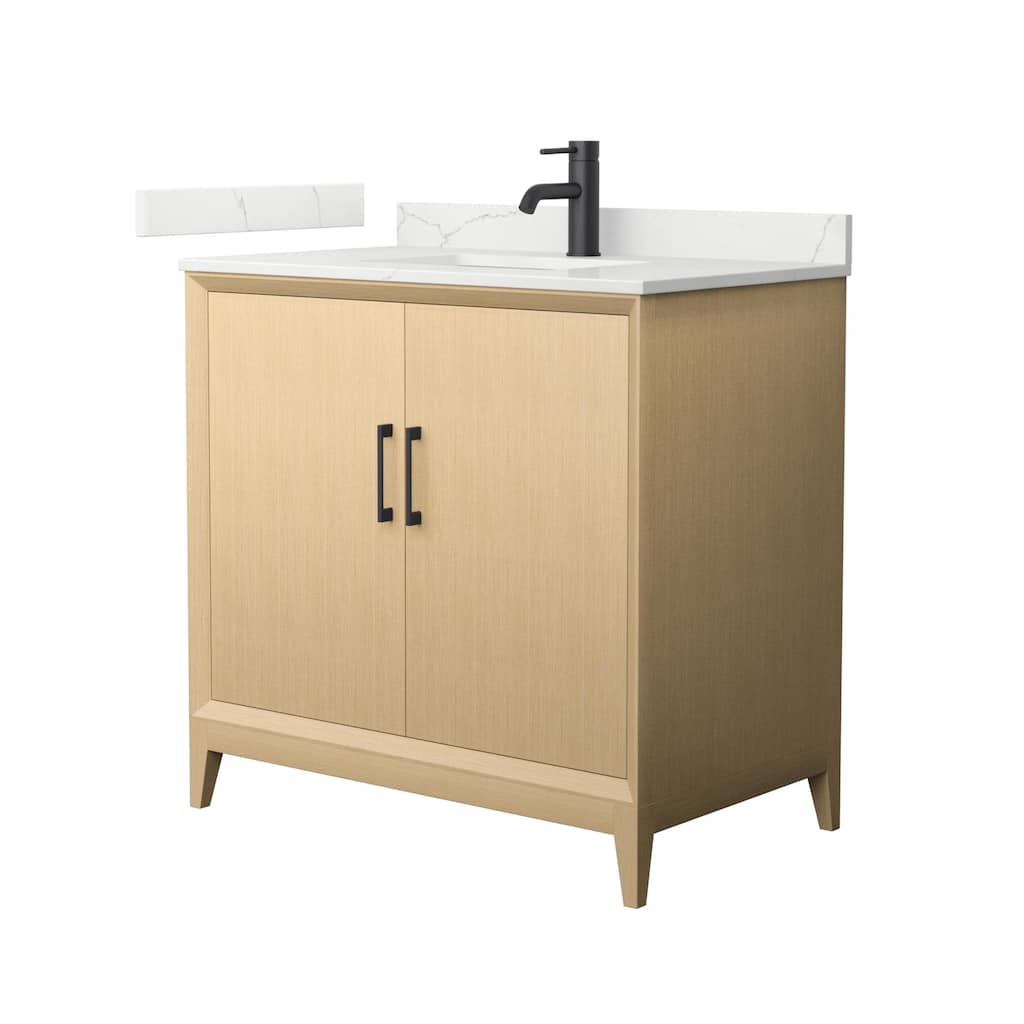 Wyndham Collection WCH7575-36S-QTZ-UNSMXX Janna 36" Free Standing