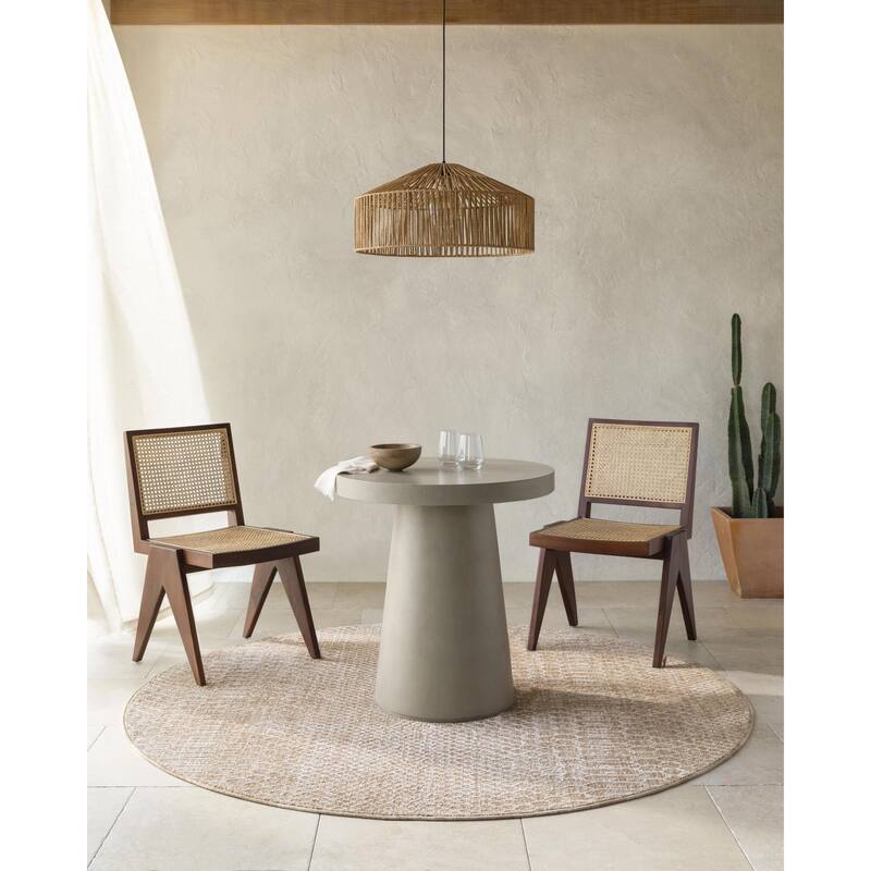 Olson Global Area Rug - Tan - 5'3" Round