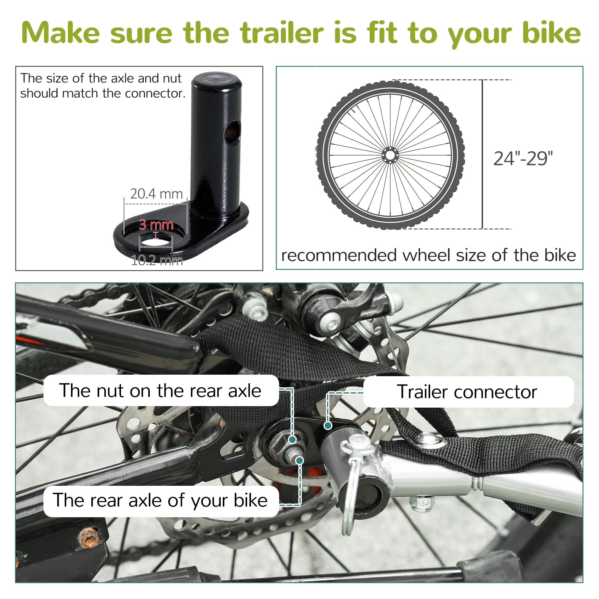 Aosom 3 in 1 bike trailer clearance