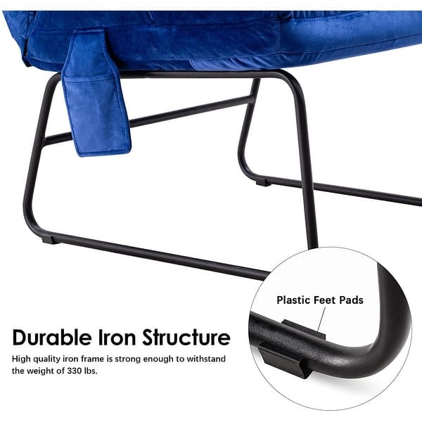 Mcombo Accent Chair With Ottoman Velvet Modern Side Pocket Metal Legs Club Chair Lounge Sofa Couch 0014 On Sale Overstock 32521410