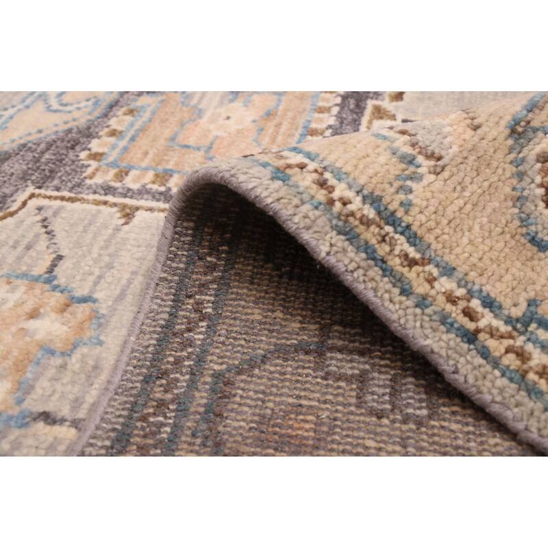 ECARPETGALLERY Hand-knotted Jules Serapi Light Grey Wool Rug - 7'10 x 9'11