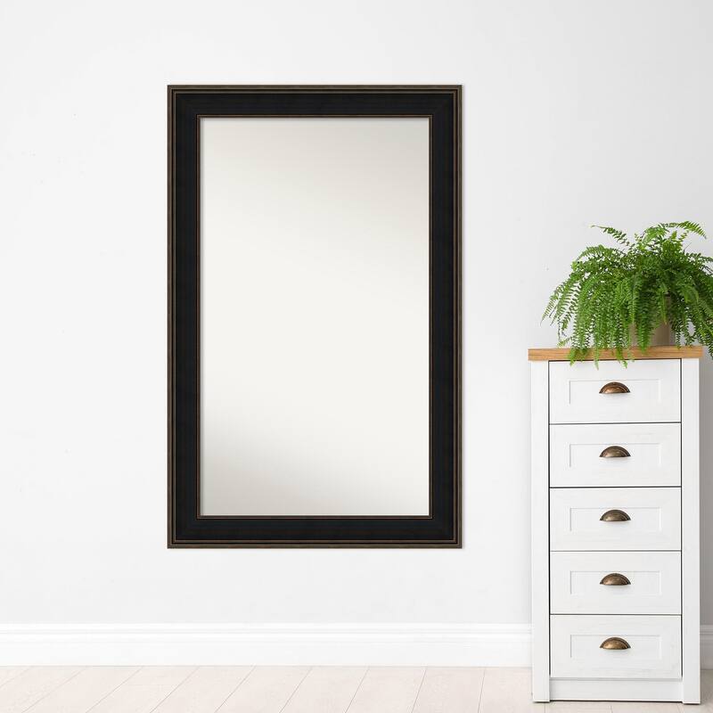 Wall Mirror Choose Your Custom Size-Oversized, Mezzanine Espresso Wood