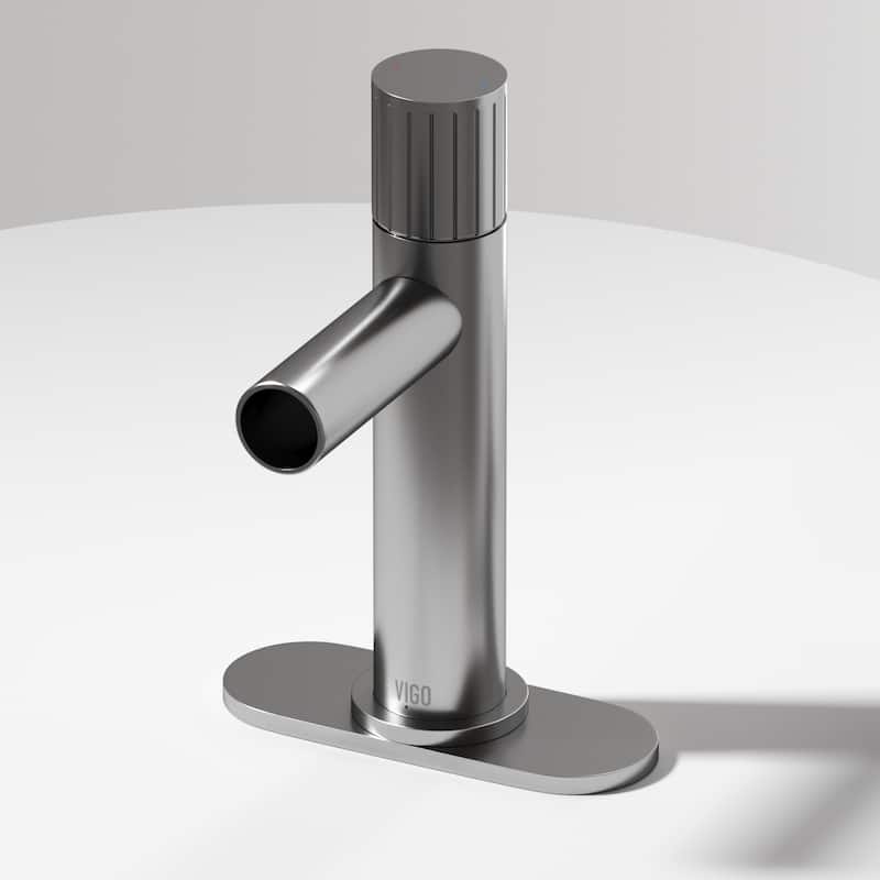 VIGO Ashford 8" H Single Handle Single Hole Bathroom Faucet